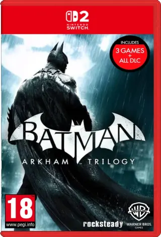 کاور بازی Batman: Arkham Trilogy برای Nintendo Switch 2