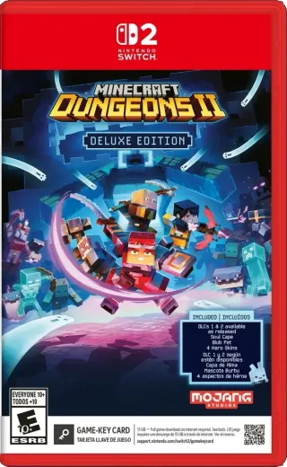 کاور بازی Minecraft Dungeons II Deluxe Edition برای Nintendo Switch 2
