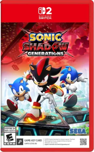 کاور بازی Sonic x Shadow Generations برای Nintendo Switch 2