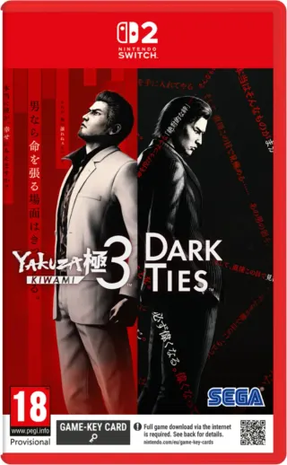 کاور بازی Yakuza Kiwami 3 & Dark Ties برای Nintendo Switch 2