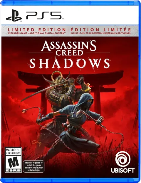 کاور بازی Assassin's Creed Shadows برای PlayStation 5