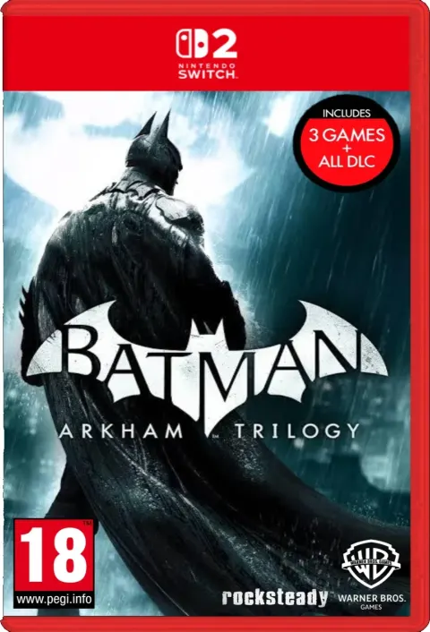کاور بازی Batman: Arkham Trilogy برای Nintendo Switch 2