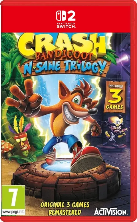 کاور بازی Crash Bandicoot N. Sane Trilogy برای Nintendo Switch 2