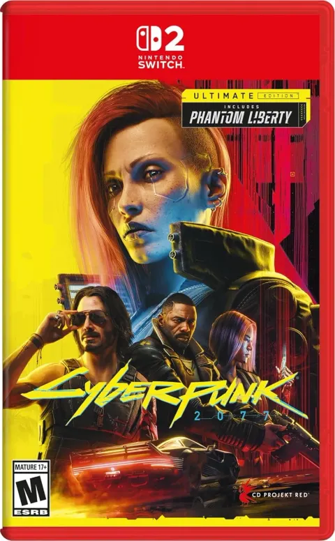 کاور بازی Cyberpunk 2077 برای Nintendo Switch 2