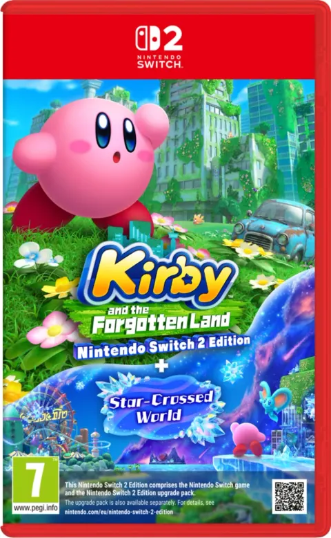 کاور بازی Kirby and the Forgotten Land برای Nintendo Switch 2