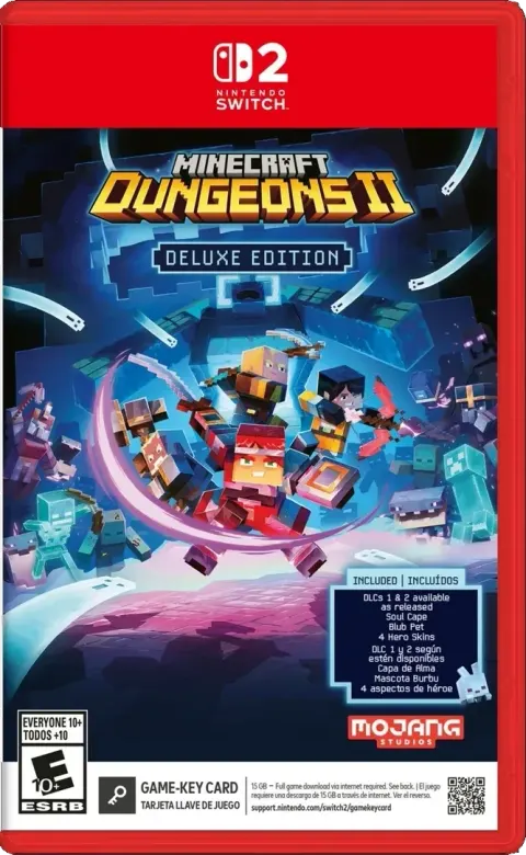 کاور بازی Minecraft Dungeons II Deluxe Edition برای Nintendo Switch 2