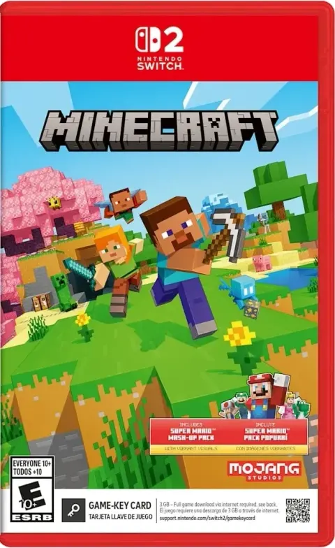 کاور بازی Minecraft برای Nintendo Switch 2