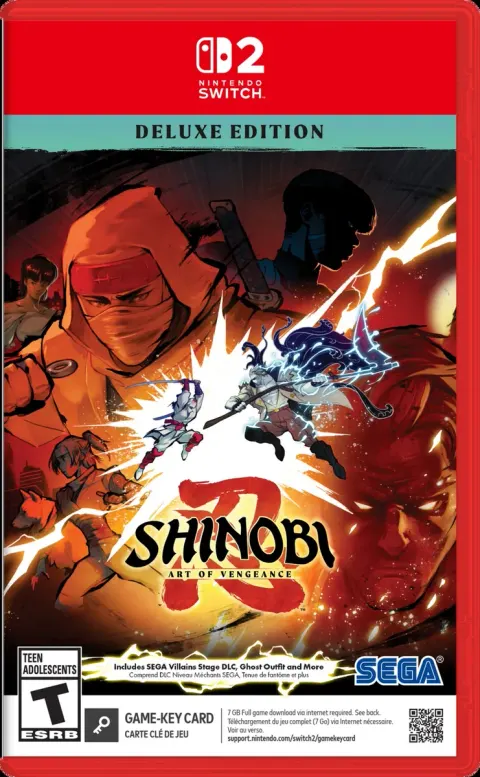 کاور بازی Shinobi: Art of Vengeance Deluxe Edition برای Nintendo Switch 2