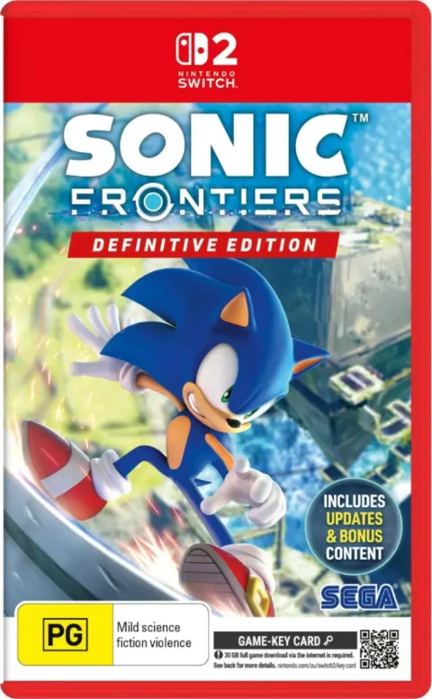 کاور بازی Sonic Frontiers – Definitive برای Nintendo Switch 2
