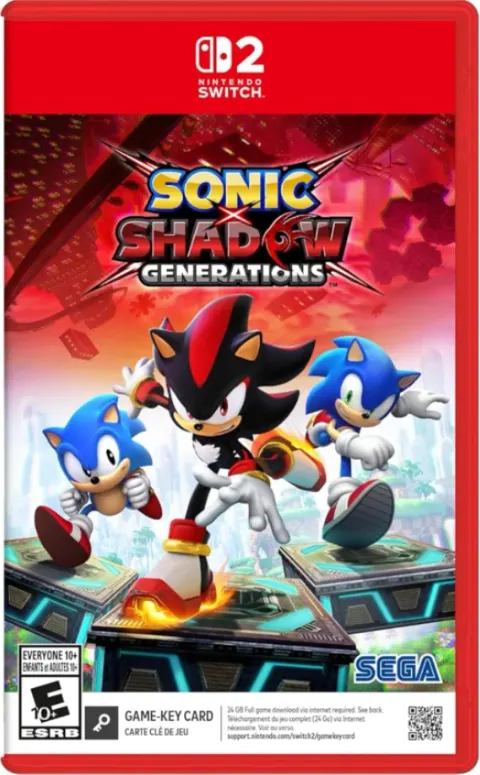 کاور بازی Sonic x Shadow Generations برای Nintendo Switch 2