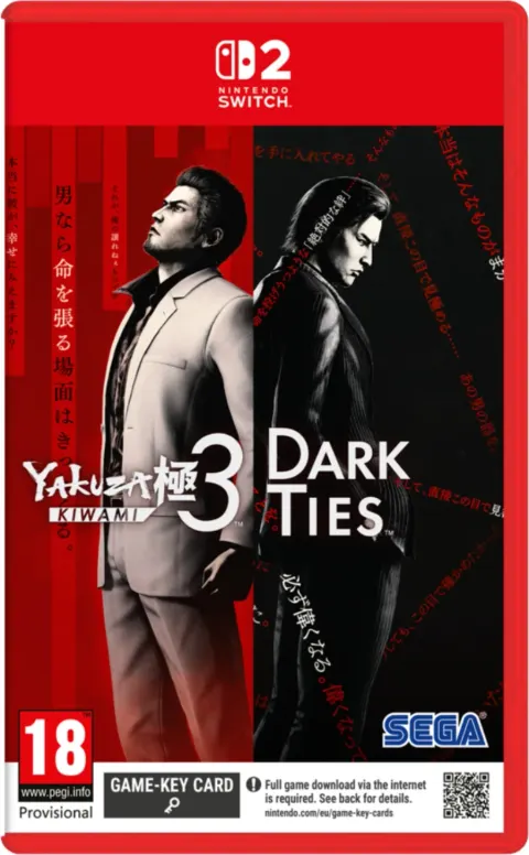کاور بازی Yakuza Kiwami 3 & Dark Ties برای Nintendo Switch 2